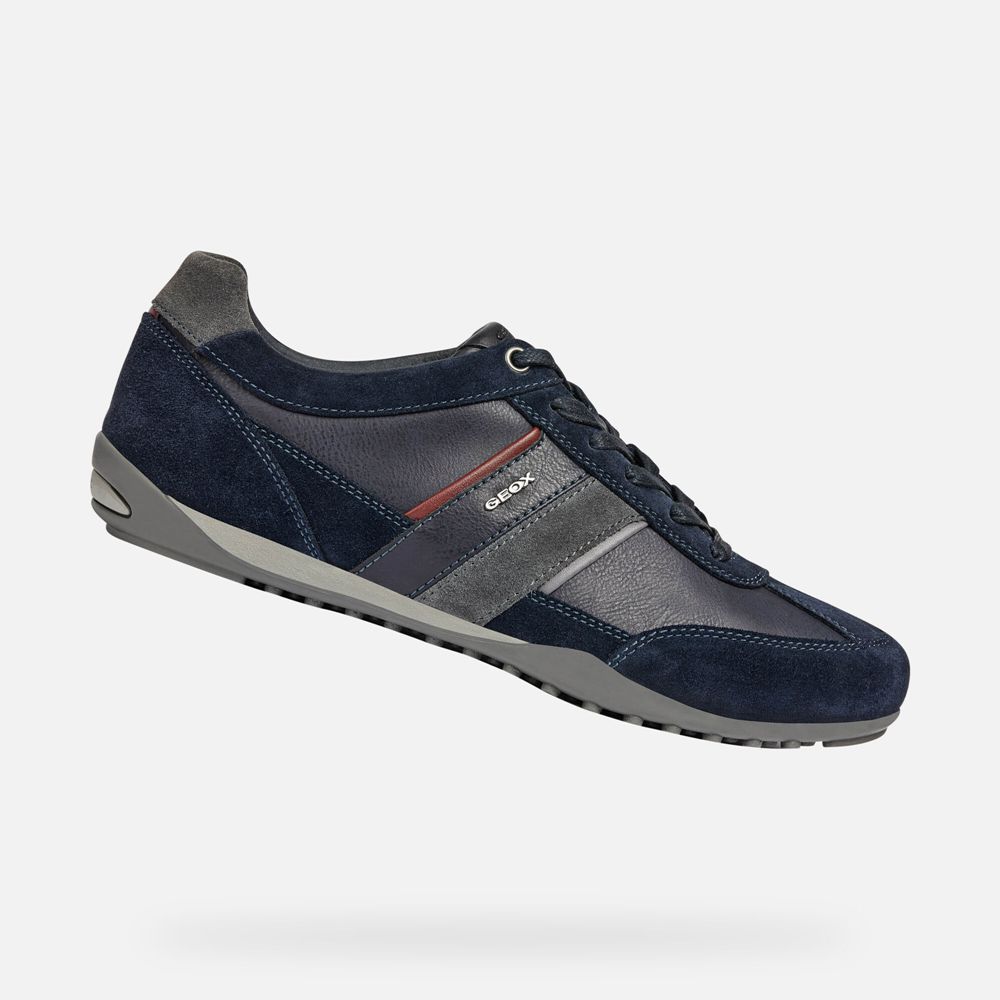 Geox Sneakers Navy Wells - Geox Mens Shoes - ECHRBS925